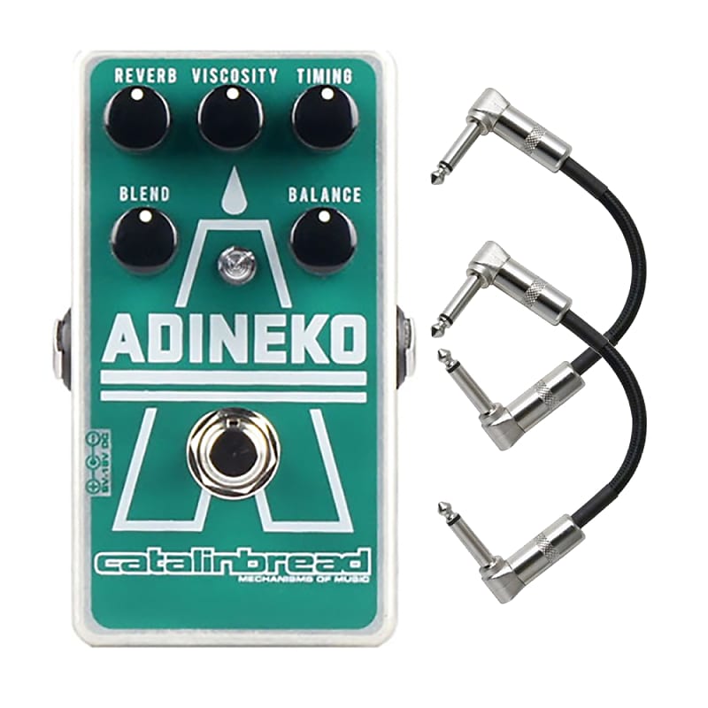 Catalinbread Adineko Oil Can Delay Guitar Effects Pedal with Patch Cables image 1