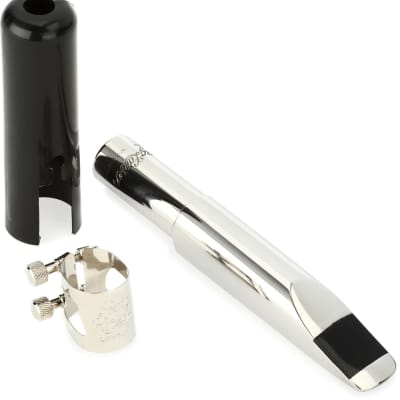 Berg Larsen Stainless Steel Baritone Saxophone Mouthpiece - 100/0  Bundle with D'Addario Woodwinds Reed Vitalizer Single Refill Pack - 72% Humidity image 3
