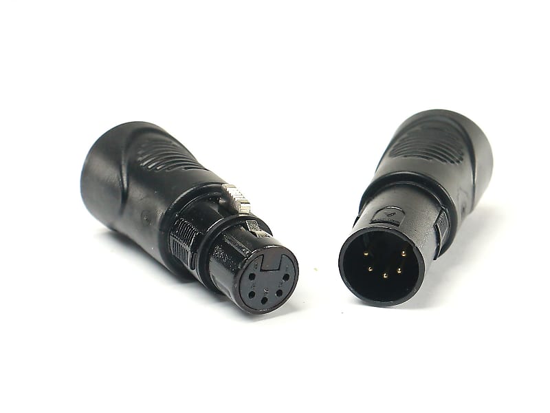 VRL VRLDMXRJ45-5P-SET 5 Pin XLR to RJ45 Adapter Set (1) Male and (1) Female image 1