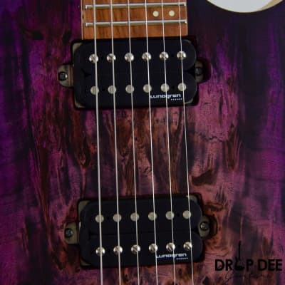 Skervesen Mirage 6 Electric Guitar w/ Case (1410)-Purple Burst image 6
