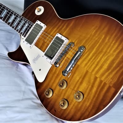Left Handed 2018 Gibson Historic 1959/R9 Les Paul, New with COA/OHSC, Magnificent Top! image 7