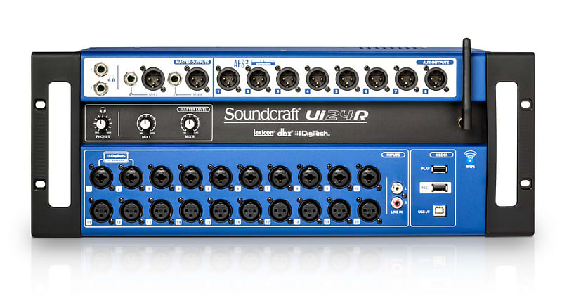Soundcraft UI24R 24-Channel Rackmount Digital Mixer, with WiFi Router image 1