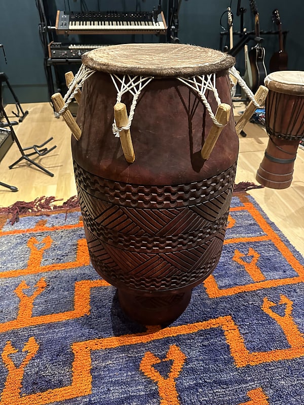 Large West African Ewe Drum - 17in x 36in | Reverb