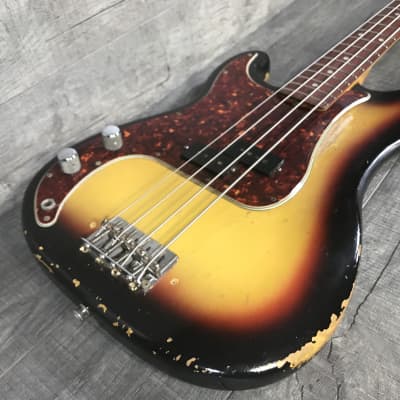Fender Precision Bass 1966 Sunburst Lefty image 5