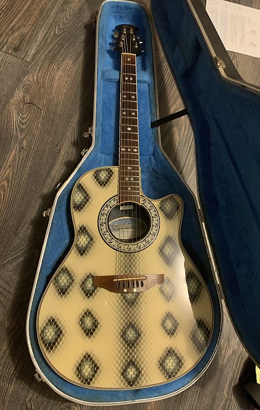 最も信頼できる Ovation CC57 Celebrity 1980s - Snakeskin Rare Finish | Reverb ギター
