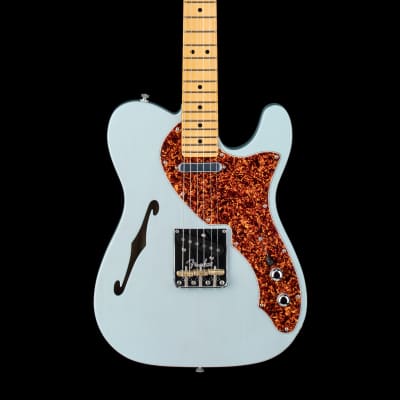 Fender Limited Edition American Professional II Telecaster Thinline - Transparent Daphne Blue #12688 image 3