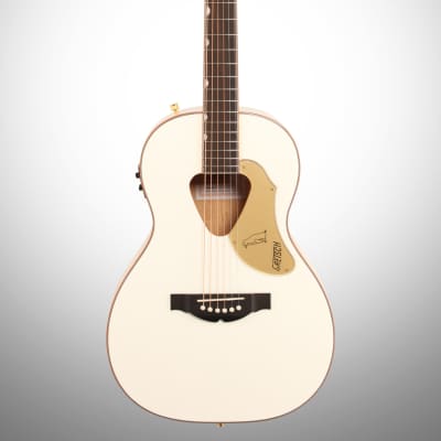 Gretsch G5021WPE Rancher Penguin Parlor Acoustic-Electric Guitar, White image 2