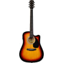 Squier SA-105CE Sunburst guitare électro-acoustique sunburst