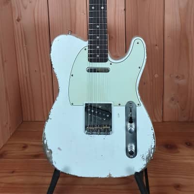 Kauffmann Guitars 63 T-Modell Aged Olympic White, Heavy Relic image 4