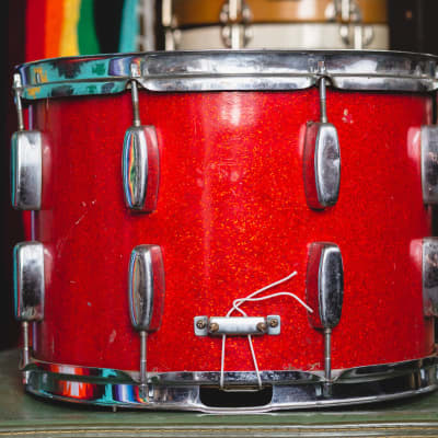 Rogers 1950s Marching Snare in Sparkling Red Pearl - 10x14 image 3