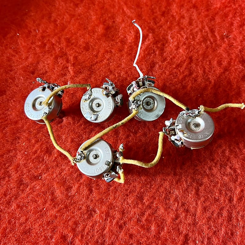 Rickenbacker 360 guitar pots wiring harness 4001 365 370 1966 1967 - CTS  original vintage USA