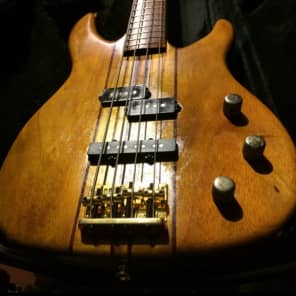 Peavey Unity series 4 String Neck Thru Bass Guitar Purple Heart & Koa image 1