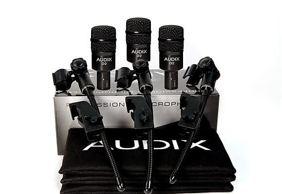 Audix D2 Trio Microphone 3 Pack With DVice Clamps image 1