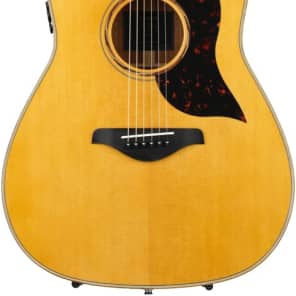 Yamaha A3M ARE Dreadnought Cutaway Acoustic-electric Guitar - Vintage Natural image 9