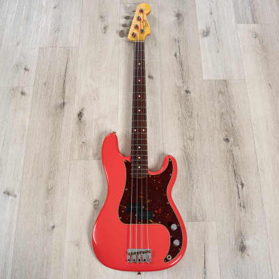 Fender Custom Shop Pino Palladino Precision Bass, Fiesta Red over Desert Sand image 3