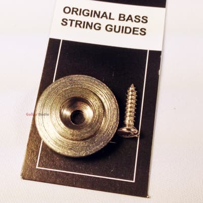 Genuine Fender J/P Bass String Retainer Guide w/ Mounting Screw - Chrome image 6