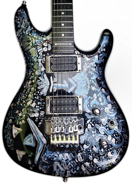 Ibanez Joe Satriani JS100 Custom Paint DiMarzio Pickups w Hardshell Case