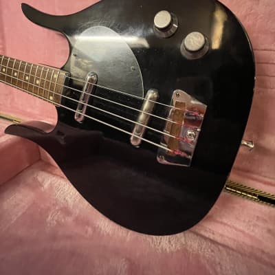 Dynelectron Longhorn Bass 1960s Black Meazzi Italy Danelectro Bass Guitar Copy / Better + Case image 2