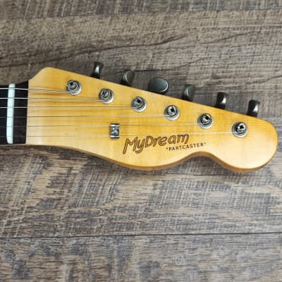 MyDream Partcaster Custom Built - Light Relic Black Thinline CuNiFe image 4