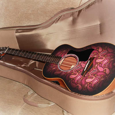 Taylor GS Mini-E Special Edition Cosmic Blush Paisley Acoustic-Electric Guitar (demo) image 23