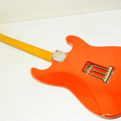 Fender Japan Stratocaster For Left-handed P serial Electric Guitar  Orange Ref No.5367 image 11