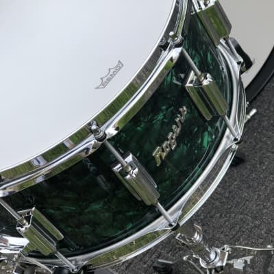 Rogers USA Covington Drum Set 5pc Green Marine Pearl 22" Exclusive Shell Pack image 5