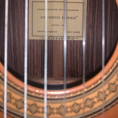 Antonio Lopez Loto-15 Classical Guitar Year 2000 | Reverb