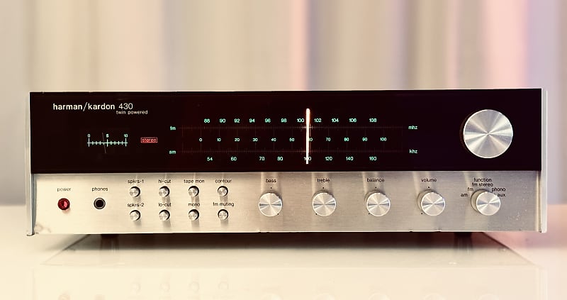 Vintage Harman Kardon 430 Twin Powered Receiver - Serviced + Cleaned + LED  			