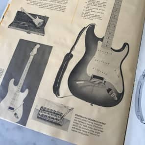 1958-1959 Fender Full Line Catalog Stratocaster Jazzmaster Esquire Telecaster Twin Bassman Case Candy Vintage image 4