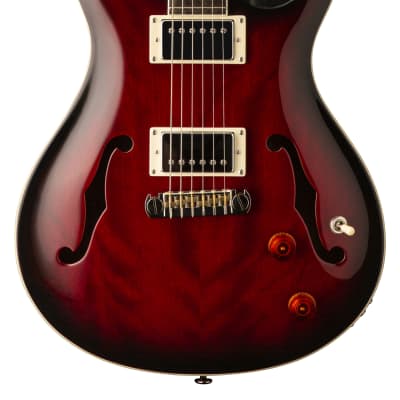 Paul Reed Smith PRS SE Hollowbody Standard Electric Guitar Fire Red Burst w/ Ha image 2