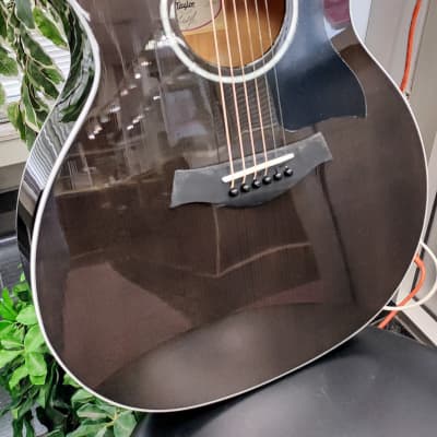 Taylor 214ce DLX LTD 2023 Acoustic Guitar with Electronics - Transparent Grey image 3
