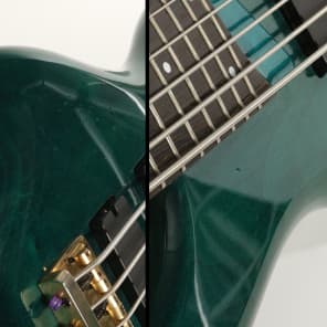 Ibanez SR506 6-String Bass 1997 Forest Green With EMG Pickups image 8