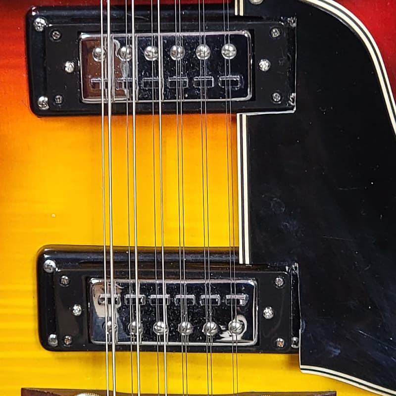 REFURBISHED 1970's Era Flamey Univox Coily 12-String