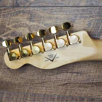 MyDream  Partcaster  Custom Built - Gold and Silver Babicz image 9