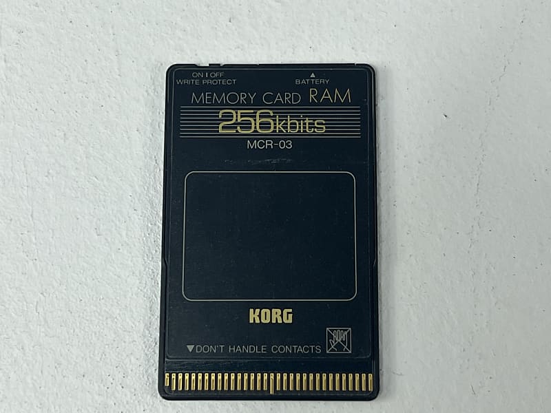 Korg MCR-03 256kbits RAM Memory Card With M1 Program/combi