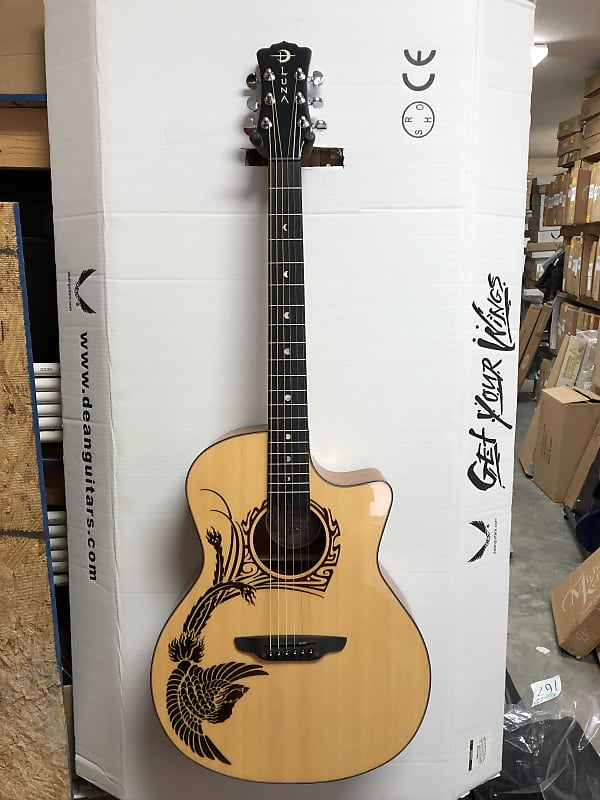 NEW Luna Oracle Phoenix 2 acoustic / electric guitar with preamp - Fishman image 1
