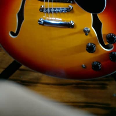 Donner ES-335 Clone DJP-1000 Semi-Hollow Body Electric Guitar (used) image 4