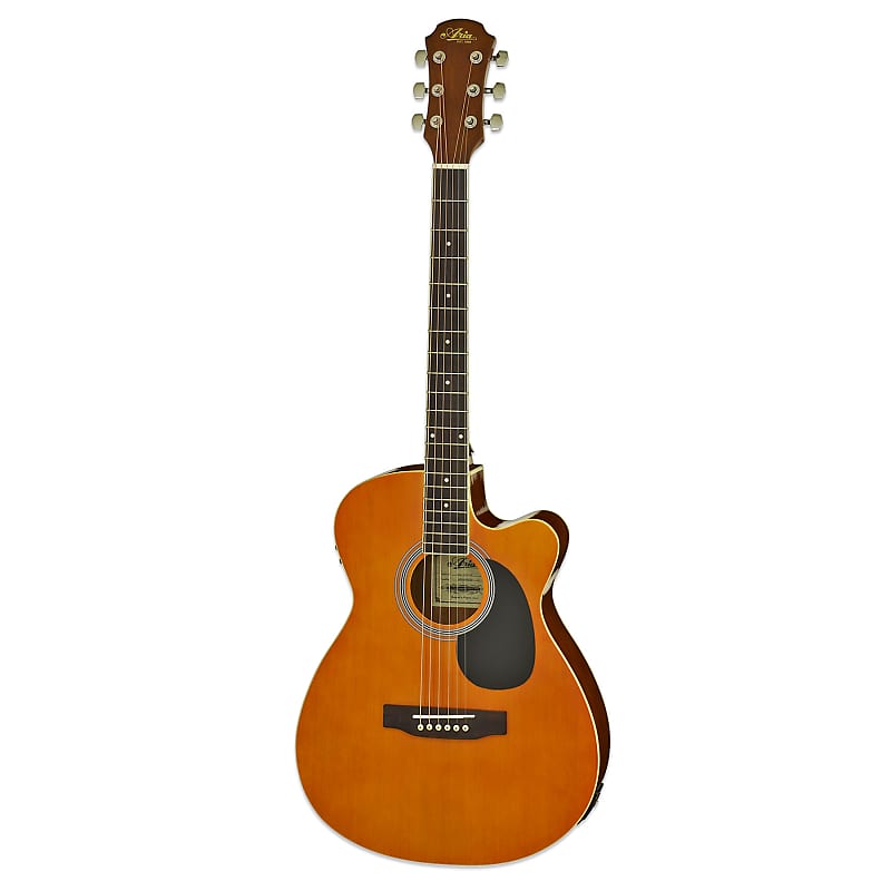 Aria AFN-15CE-OR Prodigy Series Cutaway Spruce Top Nato Neck 6-String Acoustic-Electric Guitar image 1