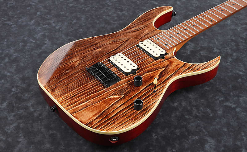 Ibanez RG421HPAM-ABLケース シールド スタンド ピック付き Ibanez RG421hpam ABL Ash Top Nyatoh Roasted Maple DiMarzio