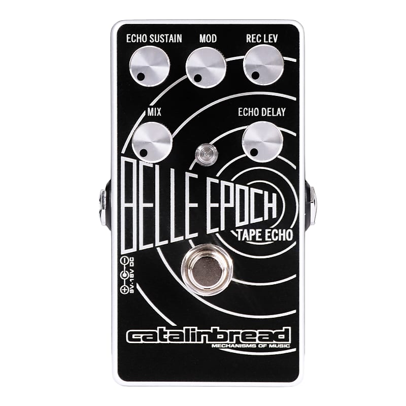 Catalinbread Belle Epoch EP3 Tape Echo Emulation Delay Effects Pedal Silver and Black
