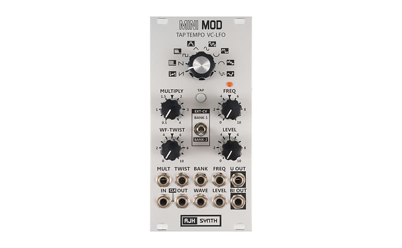 AJH Synth MiniMod Tap Tempo VC-LFO (Silver)