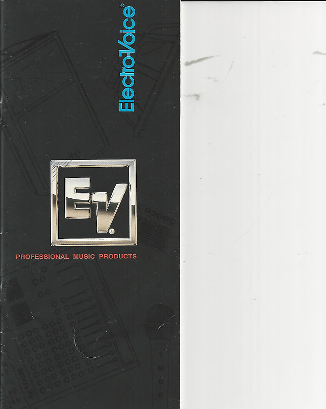 ElectroVoice Brochure/Catalog, 1996 Reverb