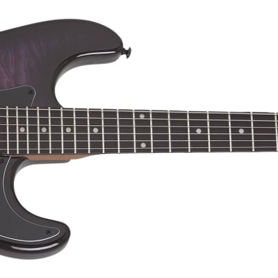 Schecter Traditional Pro Electric Guitar (Transparent Purple Burst) 865 image 1