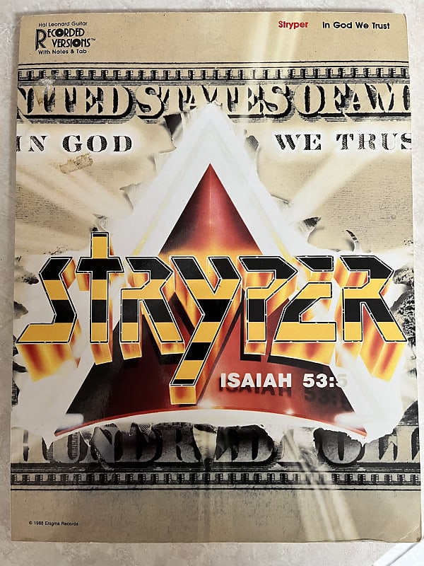 Stryper - In God We Trust - Guitar Tab / Tablature Book image 1