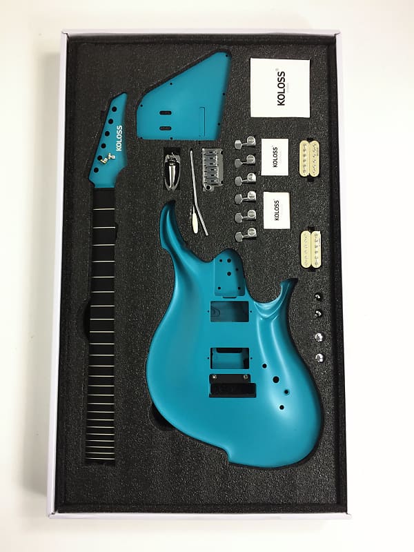 KOLOSS GT-4 Aluminum body Carbon fiber neck electric guitar Blue+Bag|GT-4 BLUE| image 1