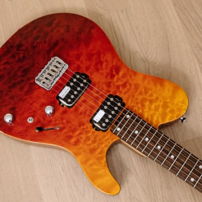 2017 Schecter Japan KR-24-2H-MM-FXD-IKP Limited Edition T-Style Guitar Red Fade w/ Super Rock J Pickups image 8