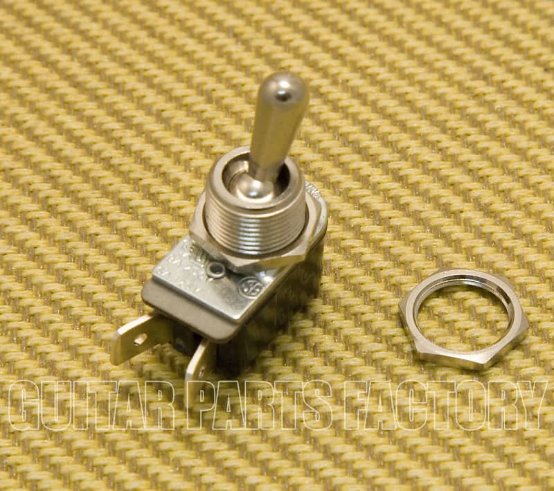 003-6572-000 Fender Amp Toggle Switch SPST with Mounting Nuts 0036572000 image 1