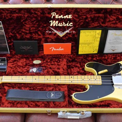 Fender Custom Shop Vintage Custom 1951 Precision Bass Nocaster Blonde NOS TCP image 1
