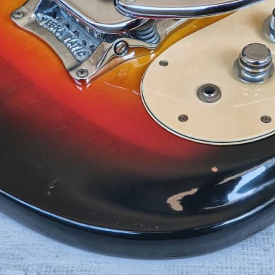 1960's Morales Japan (Mosrite) Ventures Offset Guitar (Vintage Sunburst) image 2