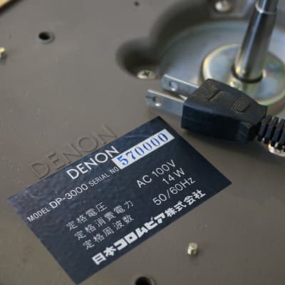 Denon DP-3000 & DK-100F Direct Drive Audiophile Turntable & DA-305 Arm -100V image 12
